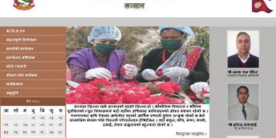 २०६२ सालमा जिल्ला विकास समितिको वइभसाइट अपडेट गर्दै