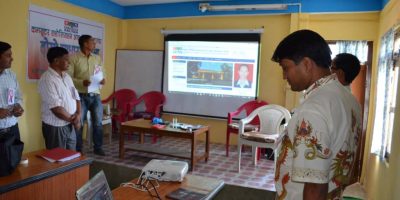 क्यान महासंघ सल्यानको संस्थापक अध्यक्ष हुदै गर्दा संस्थाको website उद्घाटन गर्दै